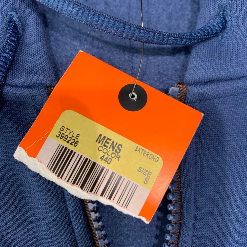 Nike 6.0 Full Zip Hoodie Men's Small Navy Blue Skateboarding Y2K Vintage NWT - Picture 4 of 11